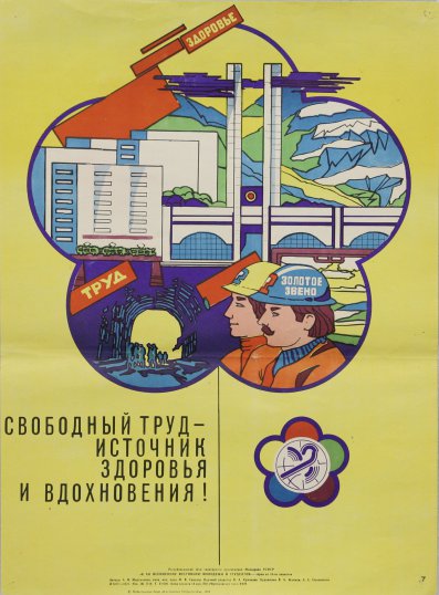 Плакат Свободный труд, 1985