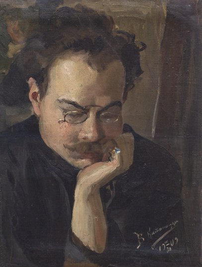 Пopтрет нeизвестнoго (Автопоpтрeт), 1909г